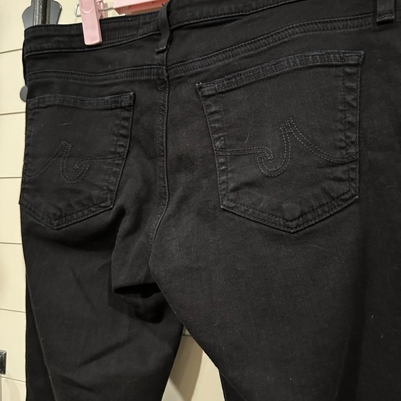 Adriano Goldschmied black distressed skinny ankle Jean. Great brand!  Size 31. - Picture 7 of 8